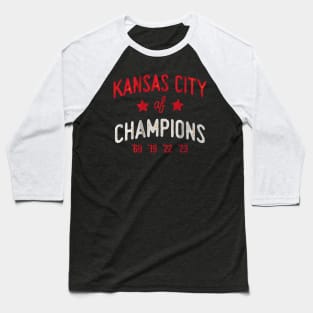 Kansas City Of 4x Champions Baseball T-Shirt